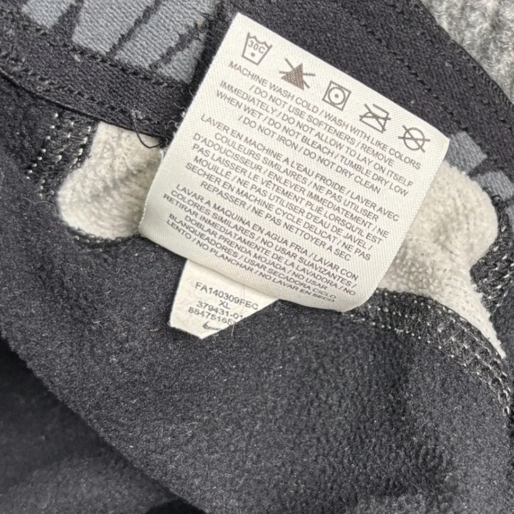 Y2K Nike Therma-FIT Track Pants Men's XL Black Fleece Lined Athletic Joggers